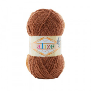 Пряжа Softy (100% микрополиэстер) 5х50гр/115м цв.321 шоколад