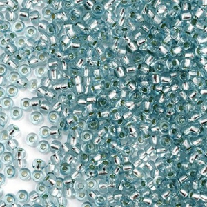 Бисер PRECIOSA цв.78233/331-19001 20гр серо-зеленый прозрачный с серебр.центром
