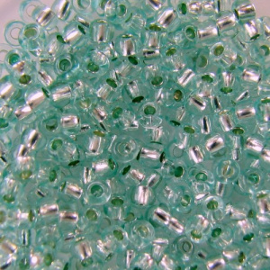 Бисер PRECIOSA цв.78164/331-19001 20гр мятный прозрачный с серебр.центром