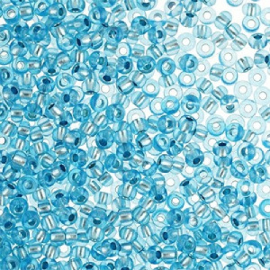 Бисер PRECIOSA цв.08265/331-19001 20гр бирюзовый прозрачный с серебр.центром 