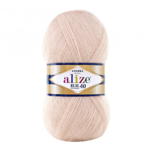 Пряжа Angora Real 40 (40%шерсть+60%акрил) 5х100г/430м цв.404 шампань