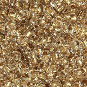 Бисер PRECIOSA цв.68106/331-19001 20гр песочный прозрачный с бронз.центром