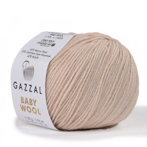 Пряжа Baby Wool (40% шерсть мериноса+20% кашемир ПА+40% акрил) 10х50г/175м цв.839 пудра