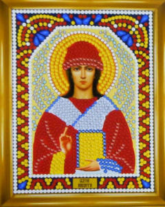 Мозаика круглые стразы ИМРА5-055 "Св.Великомученик Никита" 14,5х10,5см 