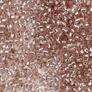Бисер PRECIOSA цв.78213/331-19001 20гр серо-бежевый прозрачный с серебр.центром