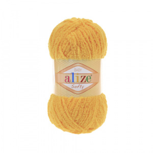 Пряжа Softy (100% микрополиэстер) 5х50гр/115м цв.216 желтый