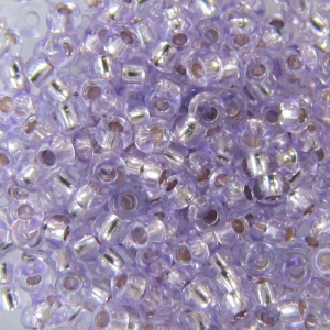 Бисер PRECIOSA цв.78223/331-19001 20гр сиреневый прозрачный с серебр.центром