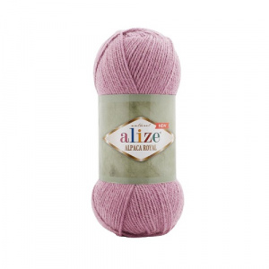 Пряжа Alpaca Royal (55%акр+30%альп+15%ш) 5х100гр/250м цв.269 розовый