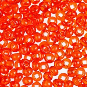 Бисер PRECIOSA цв.90030/311-19001 20гр т.оранжевый прозрачный