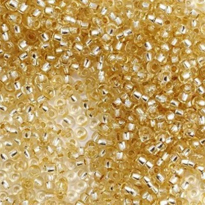 Бисер PRECIOSA цв.78182/331-19001 20гр бл.персиковый прозрачный с серебр.центром