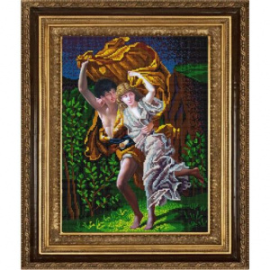 Ткань для вышивания бисером №9808 "Гроза (П.О.Кот)" 29х39см
