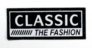 Нашивка лейбл #102 Classic The Fashion 47х20мм черный