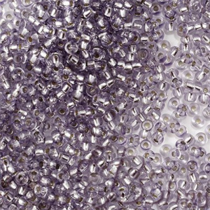 Бисер PRECIOSA цв.78221/331-19001 20гр серо-сиреневый прозрачный с серебр.центром