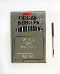 Иглы "ORGAN" DPx5 1022кл №100 Япония для ПШМ