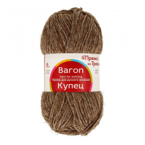 Пряжа Купец (50%верблюжья шерсть+50%акрил) 10х100г/200м цв.043 суровый лен