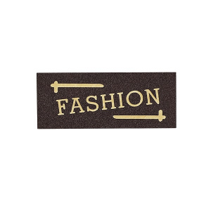 Нашивка лейбл #305 Fashion 50х20мм коричневый