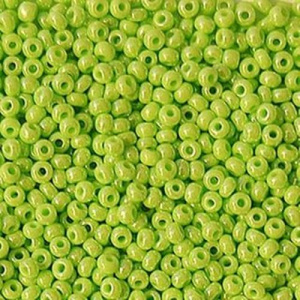 Бисер PRECIOSA цв.58410/331-19001 20гр салатовый непрозрачный жемчужный