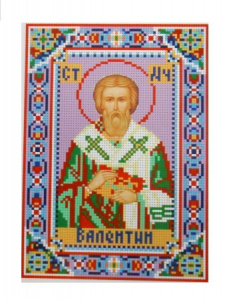 Ткань для вышивания бисером №014 "Валентин" 23х29см