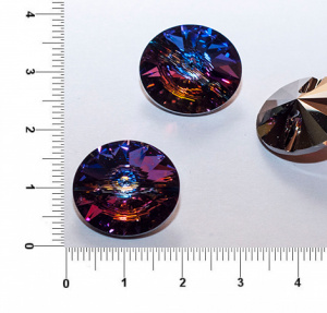 Пуговицы Swarovski 18мм фиолетовый перламутр