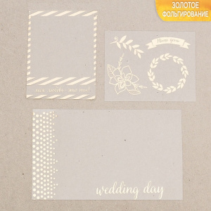 Набор оверлеев (прозрачных карточек) #1788366 "Wedding day" 10 х 17,5см