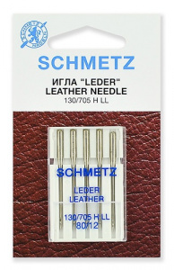 Иглы "Schmetz" кожа №80 (5игл) для БШМ 