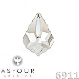 Стразы Asfour пришивные №6911/38х26мм капля №101 белый