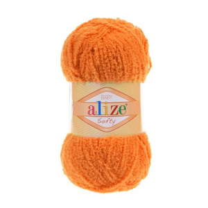 Пряжа Softy (100% микрополиэстер) 5х50гр/115м цв.06 оранжевый