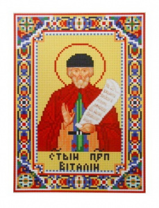 Ткань для вышивания бисером №016 "Виталий" 23х29см