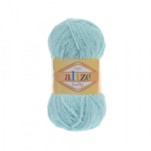 Пряжа Softy (100% микрополиэстер) 5х50гр/115м цв.669 св.бирюза