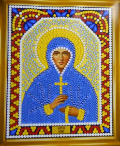 Мозаика круглые стразы ИМРА5-079 "Св.Мученица София" 14,5х10,5см 