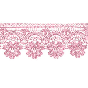 Кружево х/б шир.90мм №5012 св.розовый