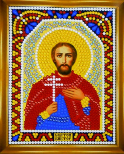 Мозаика круглые стразы ИМРА5-076 "Св.Мученик Виктор" 14,5х10,5см 