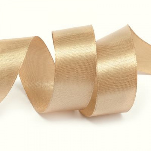 Лента атласная 25мм №3064/R013 песочный 27±3м