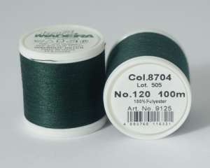 Нитки Madeira Aerofil 120/100м №8704 т.зеленый