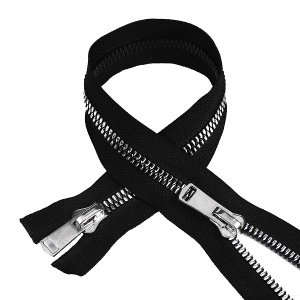 Молнии трактор тип 8 MaxZipper ТТ 85см 2 замка черный/т.никель