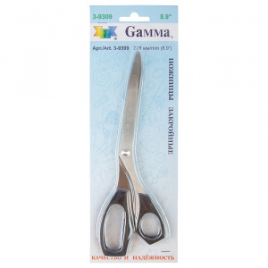 Ножницы "Gamma" 3-9309 228мм закройные