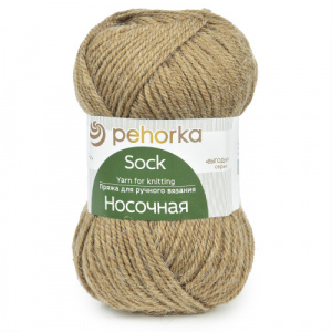 Пряжа Носочная (50%шерсть+50%акрил) 10х100г/200м цв.412 верблюжий