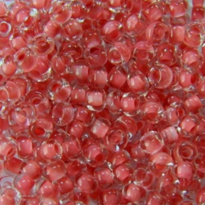 Бисер PRECIOSA цв.38395/331-19001 20гр т.розовый прозрачный с цв.центром