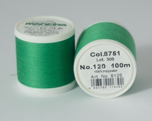 Нитки Madeira Aerofil 120/100м №8751 зеленый