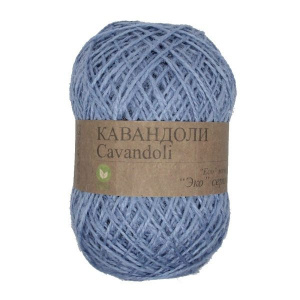 Пряжа Кавандоли (100% джут ) 1х100гр/180м цв.05 голубой