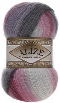 Пряжа Angora Gold Batik (80%акрил+20%шерсть) 5х100г/550м цв.1602
