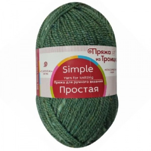Пряжа Простая (50%шерсть+50%акрил) 10х100г/200м цв.273 шторм