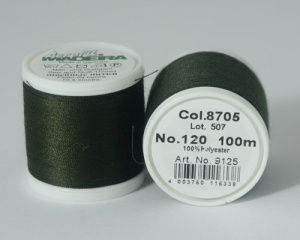 Нитки Madeira Aerofil 120/100м №8705 т.зеленый
