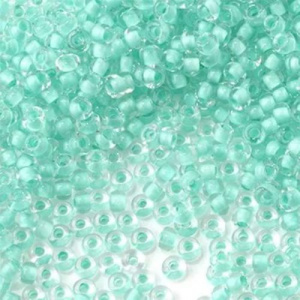 Бисер PRECIOSA цв.38353/331-19001 20гр мятный прозрачный с цв.центром