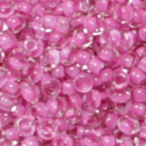 Бисер PRECIOSA цв.38325/331-19001 20гр розовый прозрачный с цв.центром