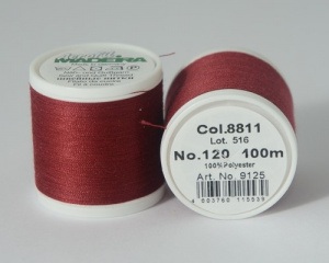 Нитки Madeira Aerofil 120/100м №8811 кирпичный