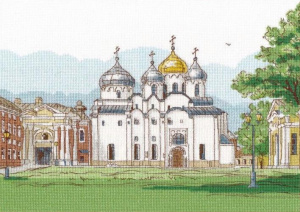 Набор для вышивания Овен № 1219 "Софийский собор. В.Новгород" 29х21 см