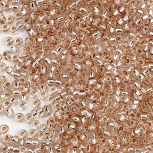 Бисер PRECIOSA цв.78211/331-19001 20гр телесный прозрачный с серебр.центром