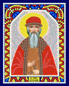Мозаика круглые стразы ИМА5-106 "Св.Князь Ярослав Мудрый" 14,5х10,5см 
