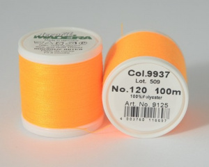 Нитки Madeira Aerofil 120/100м №9937 неон оранжевый